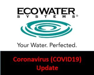 coronavirus update regarding EcoWater Calgary - water softener company