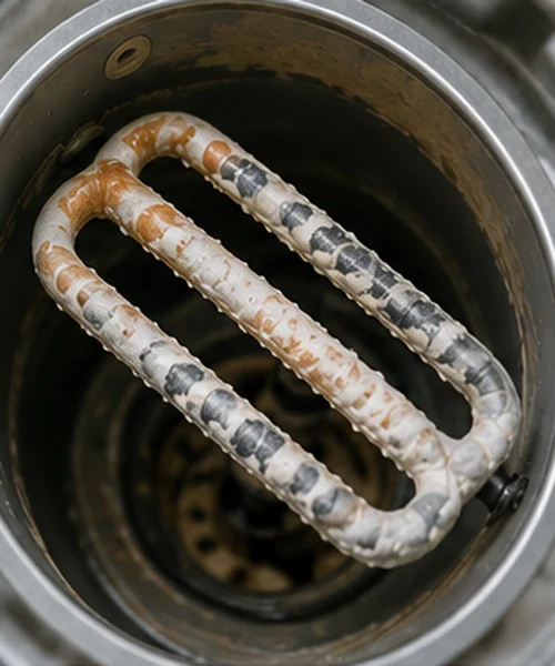 Mineral buildup inside water-using appliances